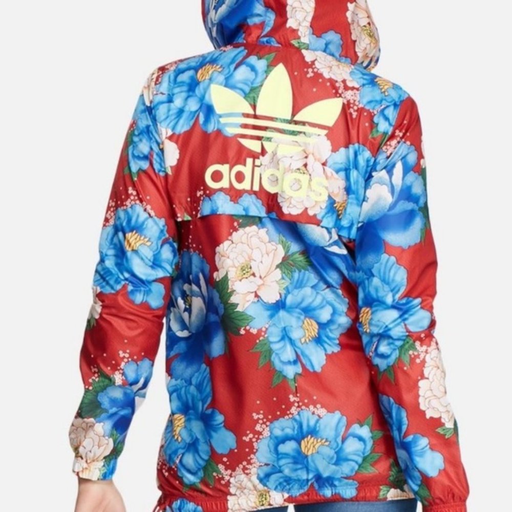 SUPER COOL Adidas Floral Windbreaker